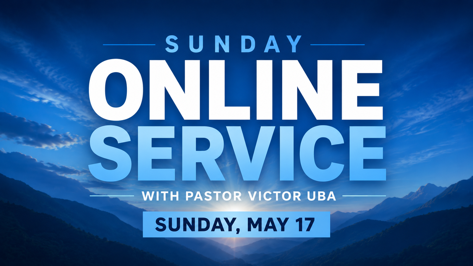 Sunday 17 May