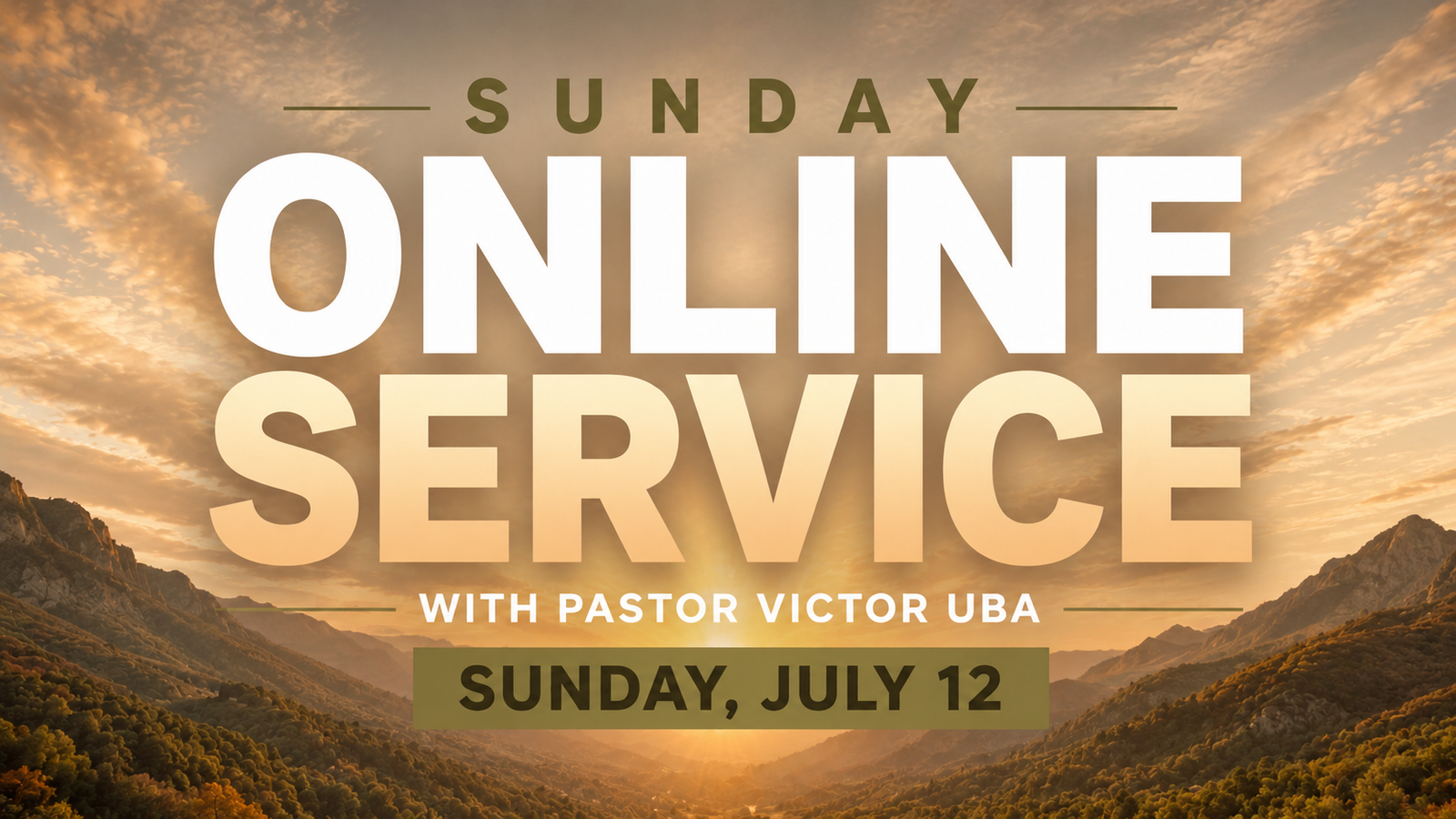 Sunday 12 July